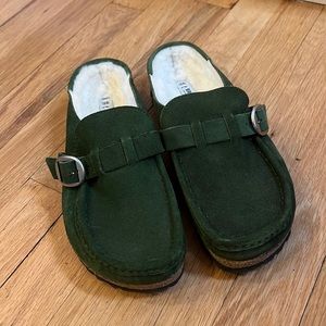 Birkenstock Buckley suede/shearling moc